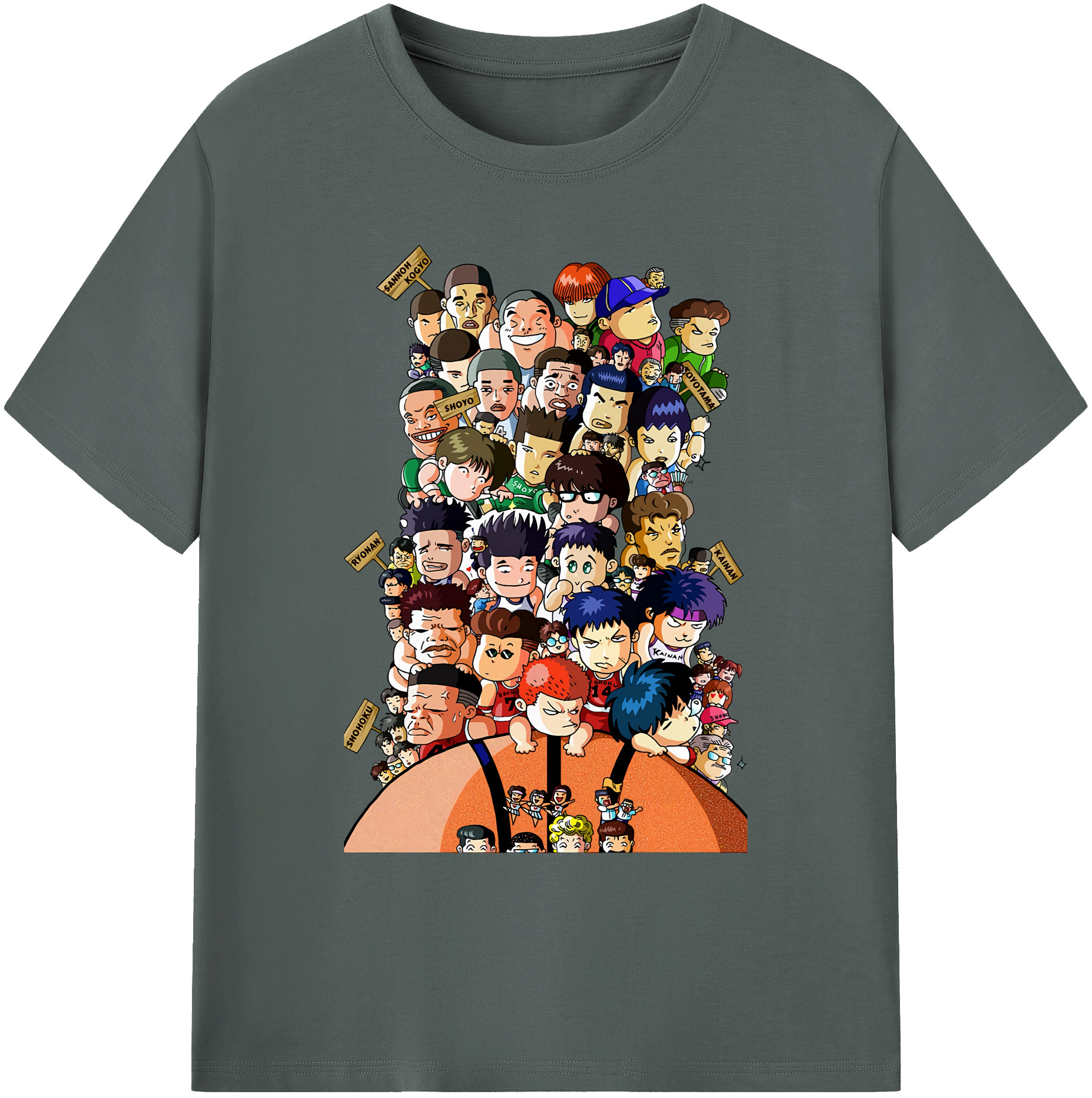 （画像用） SLAM DUNK／スラムダンク 綿100％ メンズ半袖Tシャツ｜肌触りやわらか＆通気性